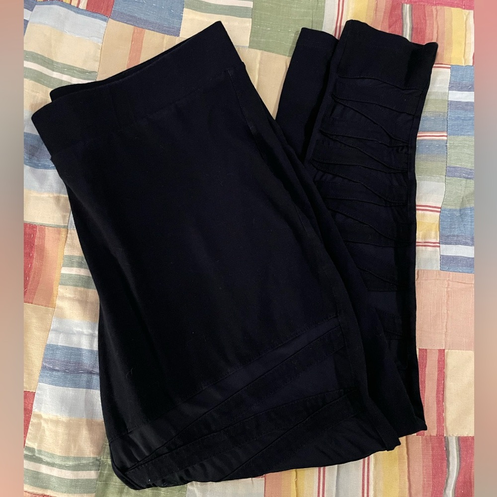 Torrid Black Leggings size 3  with sheer design